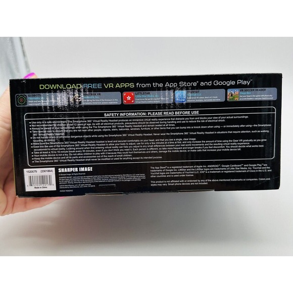 New Virtual Reality Headset Sharper Image Smartphone 360 Degree Views - Picture 6 of 6